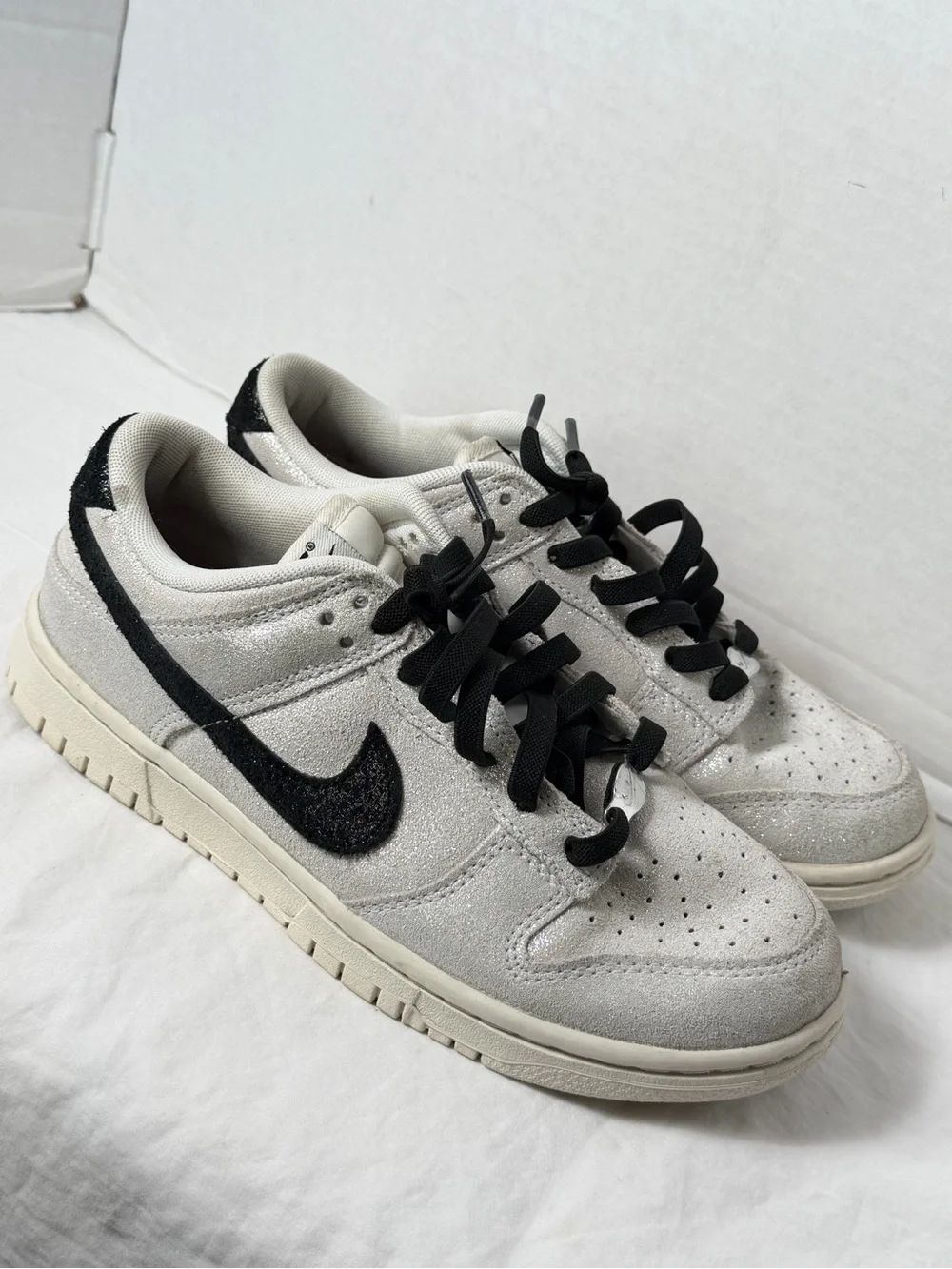 Nike Women's Dunk Low SE 'White Glittery Suede'